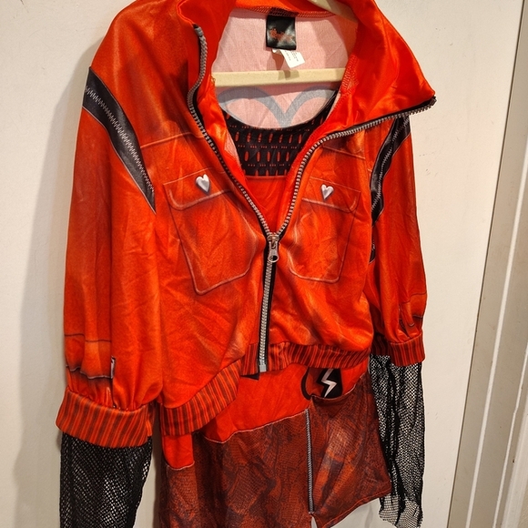 Amscan Disney Descendants Rise Of Red Girl's Costume Top 14-16 Cosplay Halloween - Picture 4 of 6